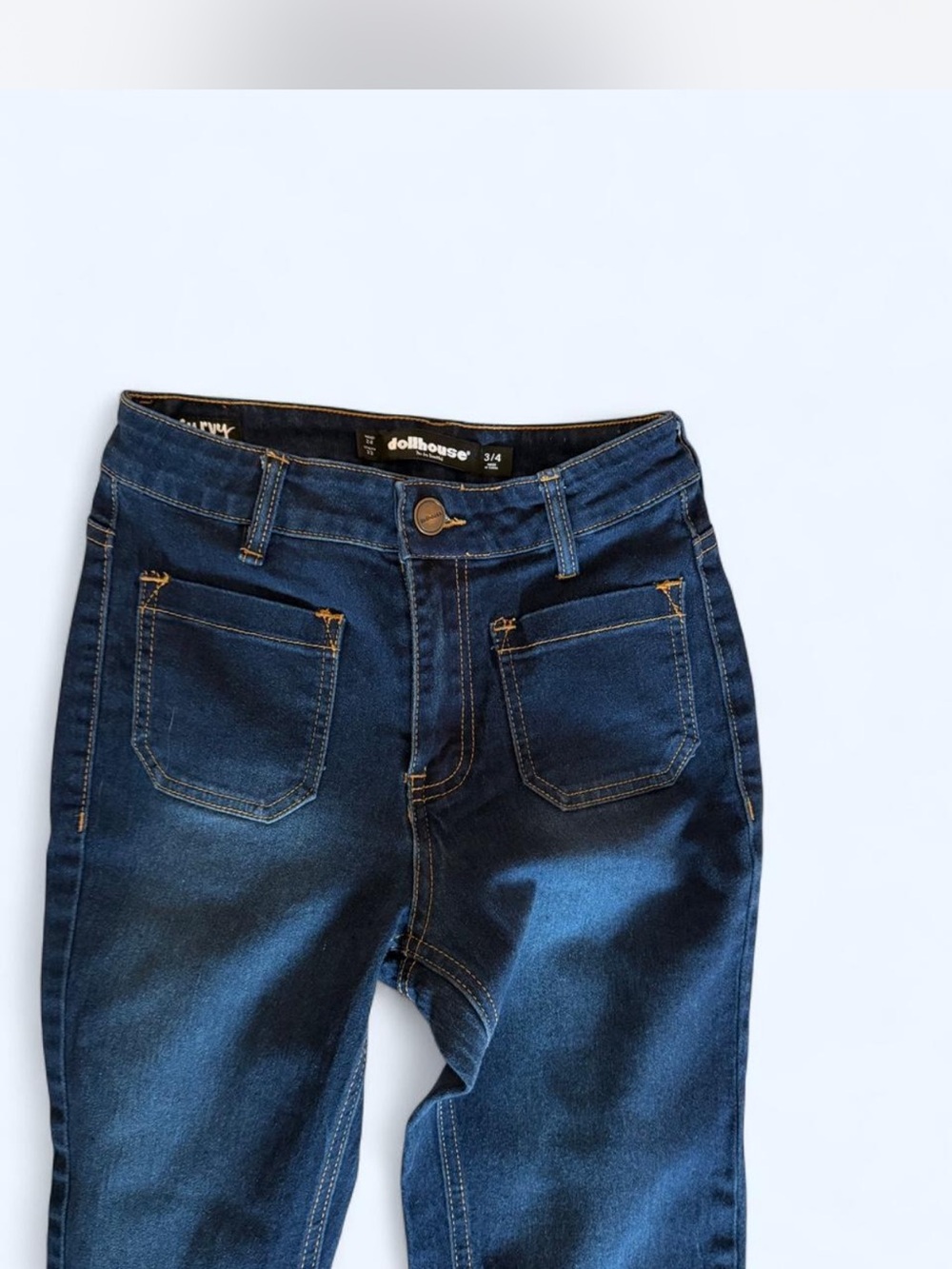 Dollhouse Women's Dark Blue Stretch Jeans